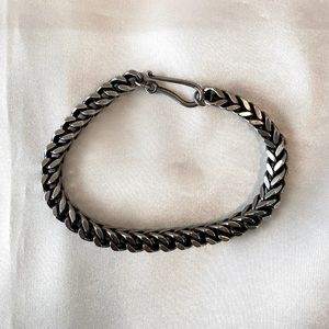 RGMNT Silver Braided Bracelet